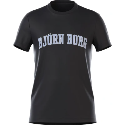 Afbeelding van Björn Borg Essential Shirt Tshirt print, Heren, Maat: Medium, Black beauty