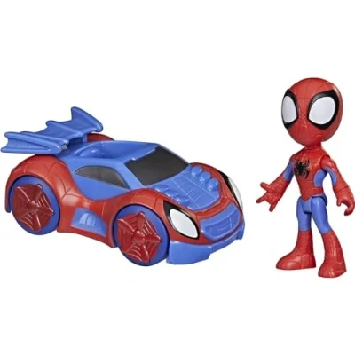 Afbeelding van Hasbro Spidey And His Amazing Friends Fantastische Vrienden en Web Crawler, actiefiguur voertuig, voor kinderen vanaf 3 jaar, F1940