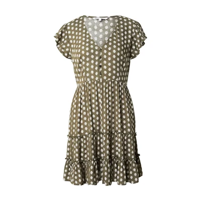 Afbeelding van ONLY Onlclaudette LIFE Jurk, Dames, Maat: XS, Khaki