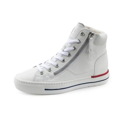Afbeelding van Paul Green Sneaker 4024 243, glad leer, wit, dames, wit 38 EU