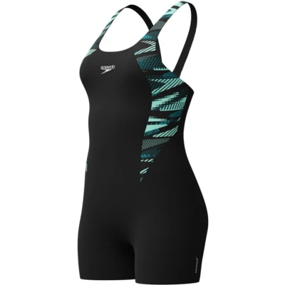 Afbeelding van Speedo Boomstar Splice Legsuit Badpak, Dames, Maat: 46, Dark teal