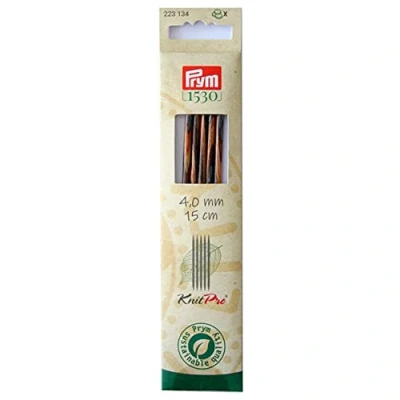 Afbeelding van Prym 223124 kousbreinaalden NATURAL gekleurd 15 cm 4,00 mm kousbreinaald, hout, meerkleurig, 4