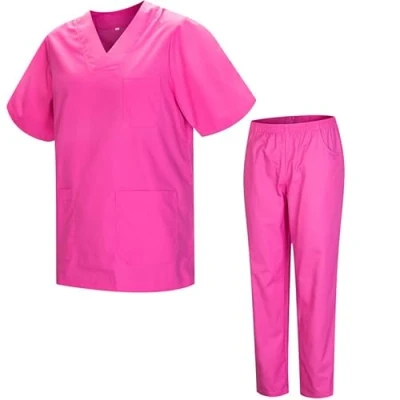 Afbeelding van MISEMIYA Gezondheidsuniformen, uniseks, medische uniformen, sanitaire sets BZ 817 8312, fuchsia 21, 4XL