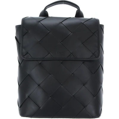 Afbeelding van BREE Leren Vrije tijd Rugzak Obra Dia 5 Backpack Black Zwart