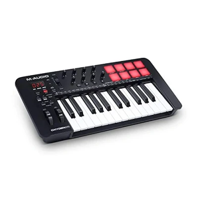 Afbeelding van M Audio Oxygen 25 V toetsen USB MIDI Keyboard Controller met Beat Pads, Smart Chord &amp; Scale Modes, Arpeggiator en Software Suite inbegrepen