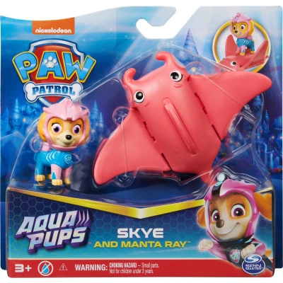 Afbeelding van PAW Patrol Aqua Pups Skye en Reuzenmata Speelfigurenset