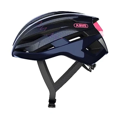 Afbeelding van ABUS StormChaser Racefiets Helm Lichte en comfortabele Fietshelm voor Professionele Wielrenners, Dames Heren Blauw / Rosa, Maat S