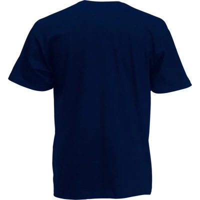 Afbeelding van Fruit Of The Loom Heren Valuegewicht V hals, T shirt met korte mouwen. (Donker Marine)