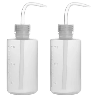 Afbeelding van stonylab Wasfles, 2 Pakken Plastic Knijpwasfles, LDPE met Smalle Mond (250 ml, Pakken)