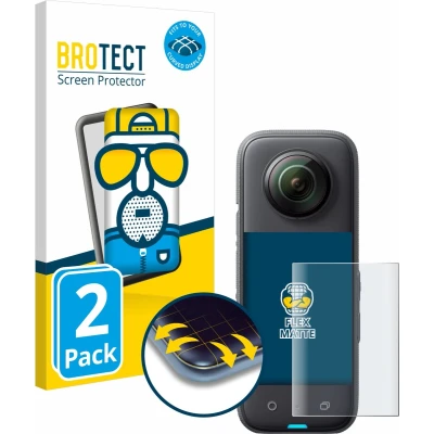 Afbeelding van BROTECT Screenprotector voor Insta360 X3 Folie Beschermfolie matte volledig dekking (2 Stuks)