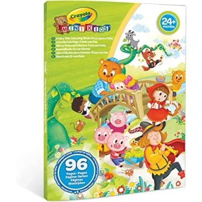 Afbeelding van Crayola Mini Kids Er was Eens Kleurboek, 96 Pagina&#039;s en 1 Stickervel, Creatieve Educatieve Activiteit voor Kinderen vanaf 24 maanden, 25 1081G