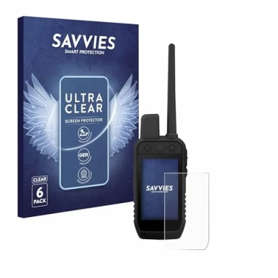 Afbeelding van Savvies Screenprotector voor Garmin Alpha 300 K Folie Beschermfolie transparant (6 Stuks)