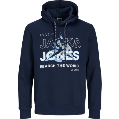 Afbeelding van JACK&amp;JONES PLUS JCOHUNT SWEAT HOOD PLS Heren Trui Maat EU4XL US2XL