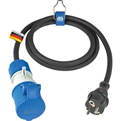 Afbeelding van as Schwabe 61406 CEE Power Verlengkabel 16 A, IP44, Zwart