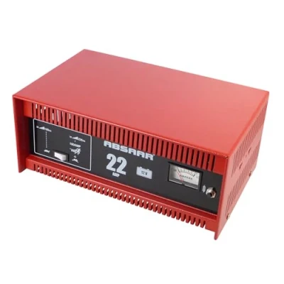 Afbeelding van Absaar 77917 acculader, autolader, 22 A, 12 V, met starthulp functie, voor 30 Ah 225 batterijen, rood/zwart