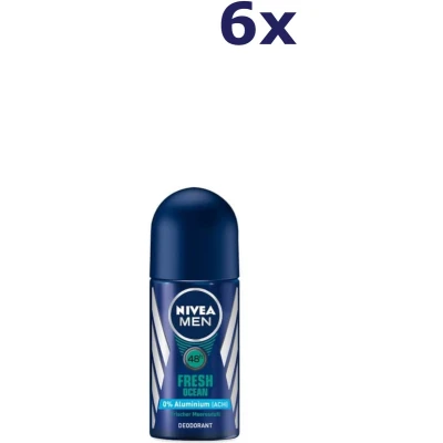 Afbeelding van 6x Nivea Fresh Ocean Deoroller 50ml