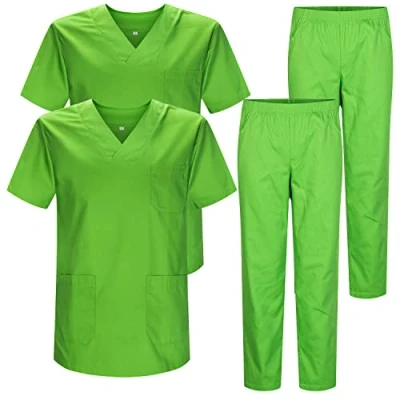 Afbeelding van Set van 2 stuks uniform unisex scrubset medisch met scrubtop en broek Ref.2 8178