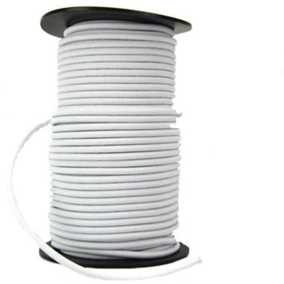 Afbeelding van 50 meter Elastisch Touw 10 mm WIT elastiek op rol