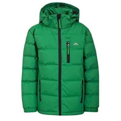 Afbeelding van Trespass Tuff waterdichte jas voor jongens, groen (clover), 7/8 jaar