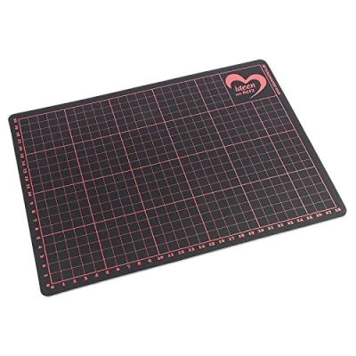 Afbeelding van Ideen mit Herz Snijmat, zelfherstellend, ideeën met hartdesign, afmetingen in centimeterindeling, snijbestendige werkonderlegger voor knutselen, scrapbooking, modelbouw, DIN A4, 30 x 22 cm