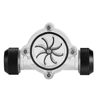 Afbeelding van DEWIN G1/4&quot; Water Stromen Indicator voor PC, Vrouwelijke naar Koeling Meter Computer Systeem 8 Impellers, Zwart