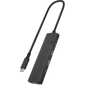 Afbeelding van Icy Box IB HUB1437 CPD (USB C, 4 Havens), Docking station + USB hub, Zwart