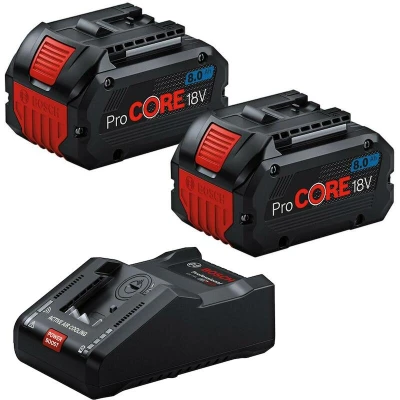 Afbeelding van Bosch Blauw 2 x ProCORE18V 8.0Ah + 1 GAL 18V 160 Accuset 1600A02T5P