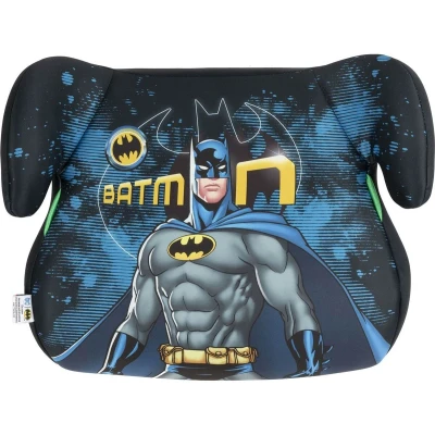Afbeelding van DC Comics kinderlifter Batman auto kinderbeveiliging hoogte 125 tot 150 cm met superhelden afbeelding op blauwe achtergrond