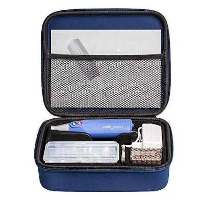 Afbeelding van Promed Ultra Pro S elektrische manicure/pedicureset met 11 opzetstukken, 30 schuurpapierdoppen inclusief opbergtas, nagelvijl, nagelfrees, 13.000 omw/min