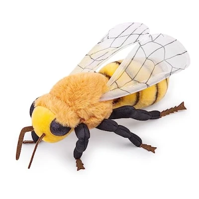 Afbeelding van lilizzhoumax pluche speelgoed, bijen, 27 cm, simulatie realistische pop, wilde dieren, pluche, cadeau voor vrienden en kinderen