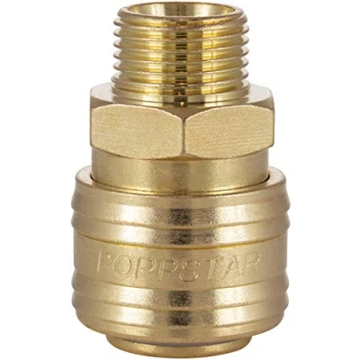 Afbeelding van Poppstar Snelkoppeling Perslucht NW 7,2 met 3/8&quot; Schroef Buitendraad voor Persluchtaansluiting