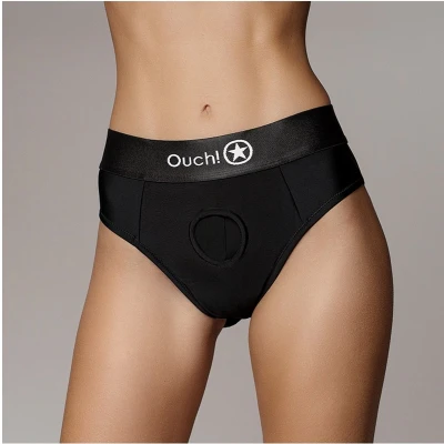 Afbeelding van Vibrating Strap on Thong with Removable Butt Straps XS/S Black