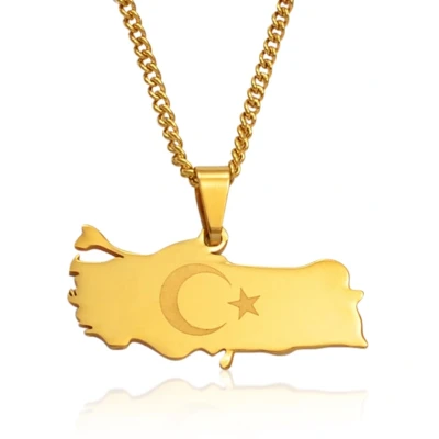 Afbeelding van LGT Jewels heren ketting Edelstaal Turkije Goudkleurig
