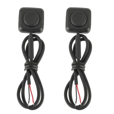 Afbeelding van EPLZON Momentane drukknopschakelaar, claxonknoppen ON/OFF, 12V 24V, mini drukknop voor oppervlaktemontage claxon, industriële bediening, elektronische experimenten, 2 stuks