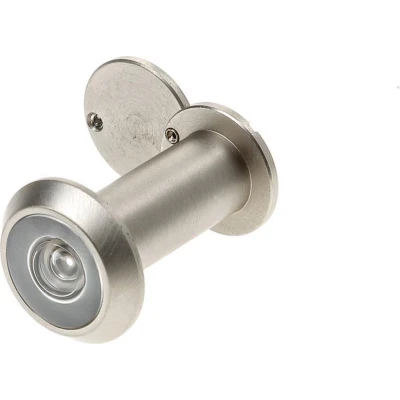 Afbeelding van Deurspion ø14mm met afsluitklepje, zichthoek 200⁰, voor deurdikte 35 60mm, roestvaststaal