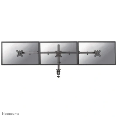 Afbeelding van FPMA D550D3BLACK is een bureausteun voor 3 flat screens t/m 27 inch (69 cm).