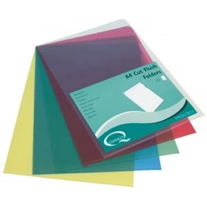 Afbeelding van Q CONNECT L map, rood, 120 micron, pak van 10 stuks map