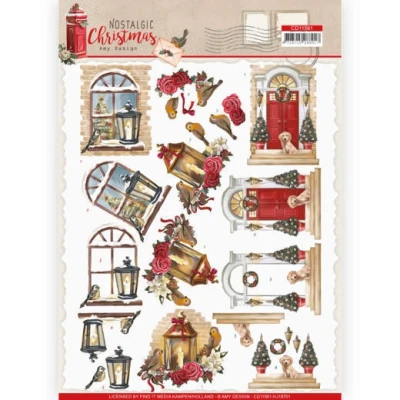 Afbeelding van Warm Christmas Nostalgic 3D cutting sheet by Amy Design 10 stuks