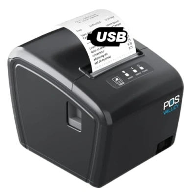 Afbeelding van POS VALLEY USB thermische printer Bondrukcer P047 met poort, 80 mm printer, thermodirectprinter, compatibel Android Windows PC Chromebook (USB Port)