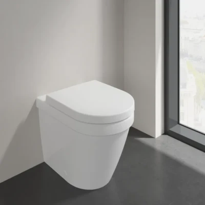 Afbeelding van Villeroy en boch architectura diepspoelcloset zonder spoelrand staand wit alpin 5690r001