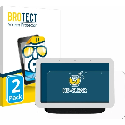 Afbeelding van BROTECT (2 Stuks) Schermbeschermer voor Google Nest Hub 2 Screen Protector Transparant