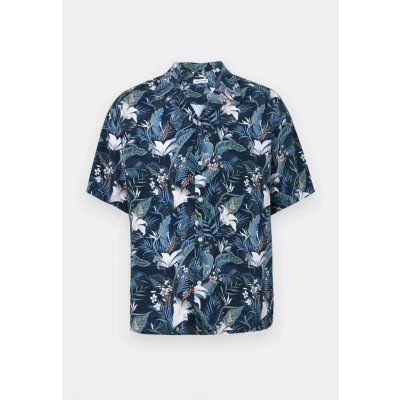 Afbeelding van Jack &amp; Jones Jjejeff Tropical Resort Shirt Overhemd, Heren, Maat: Small, Sky captain