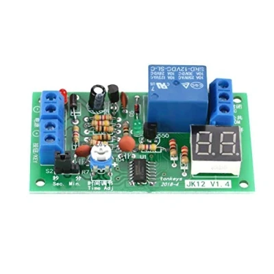 Afbeelding van Nikou timer relaismodule DC12V LED display afteltiming vertraging relaisschakelmodule uitschakelen