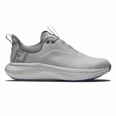 Afbeelding van Footjoy Quantum Dames Golfschoenen Grijs Wit Paars