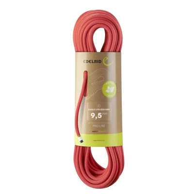 Afbeelding van Edelrid Eagle Lite Eco Dry 9.5 mm licht en duurzaam geïmpregneerd 80M oranje