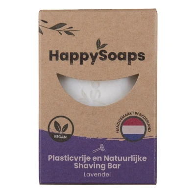 Afbeelding van HappySoaps Happy Shaving Bar Lavendel 80g