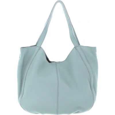 Afbeelding van FREDsBRUDER Leren Schoudertas Nastally Shopper Sky Blue Lichtblauw