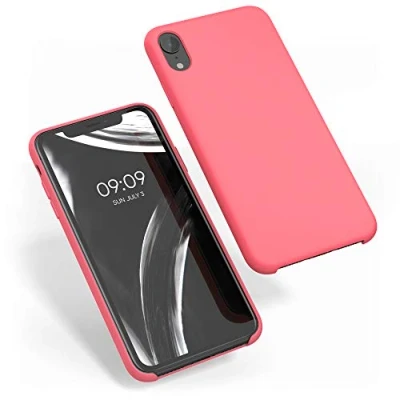 Afbeelding van kwmobile telefoonhoesje compatibel met Apple iPhone XR hoesje Zachte case voor smartphone Back cover in neon koraal