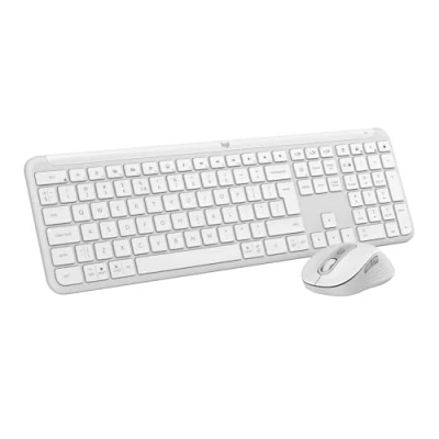 Afbeelding van Logitech MK950 Signature Slim Draadloze Toetsenbord en Muis Combo Qwerty Wit