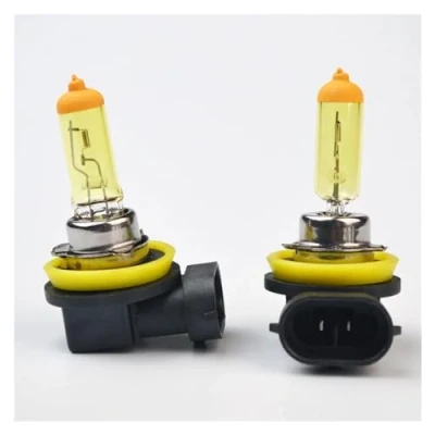 Afbeelding van Hippcron 2 Stuks 12V 55W H11 Geel Halogeenlamp PGJ19 3000K Auto Lamp Quartz Glas mistlamp